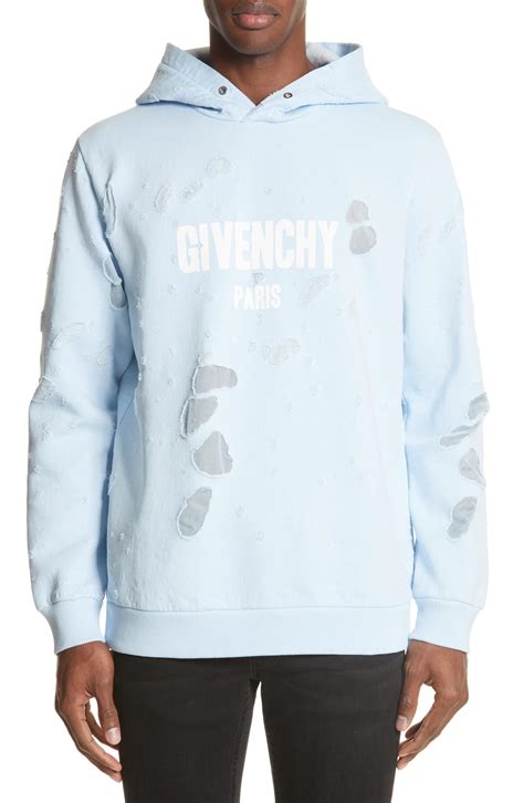 givenchy sweat suit men|givenchy men's destroyed hoodie.